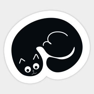 Black cat Sticker